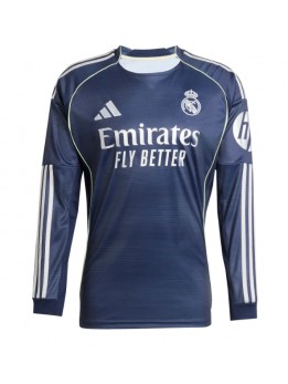 Muži Futbalové oblečenie Real Madrid 2025-26 Dlhy Rukáv - Preč Muži Futbalové oblečenie Real Madrid 2025-26 Dlhy Rukáv - Preč